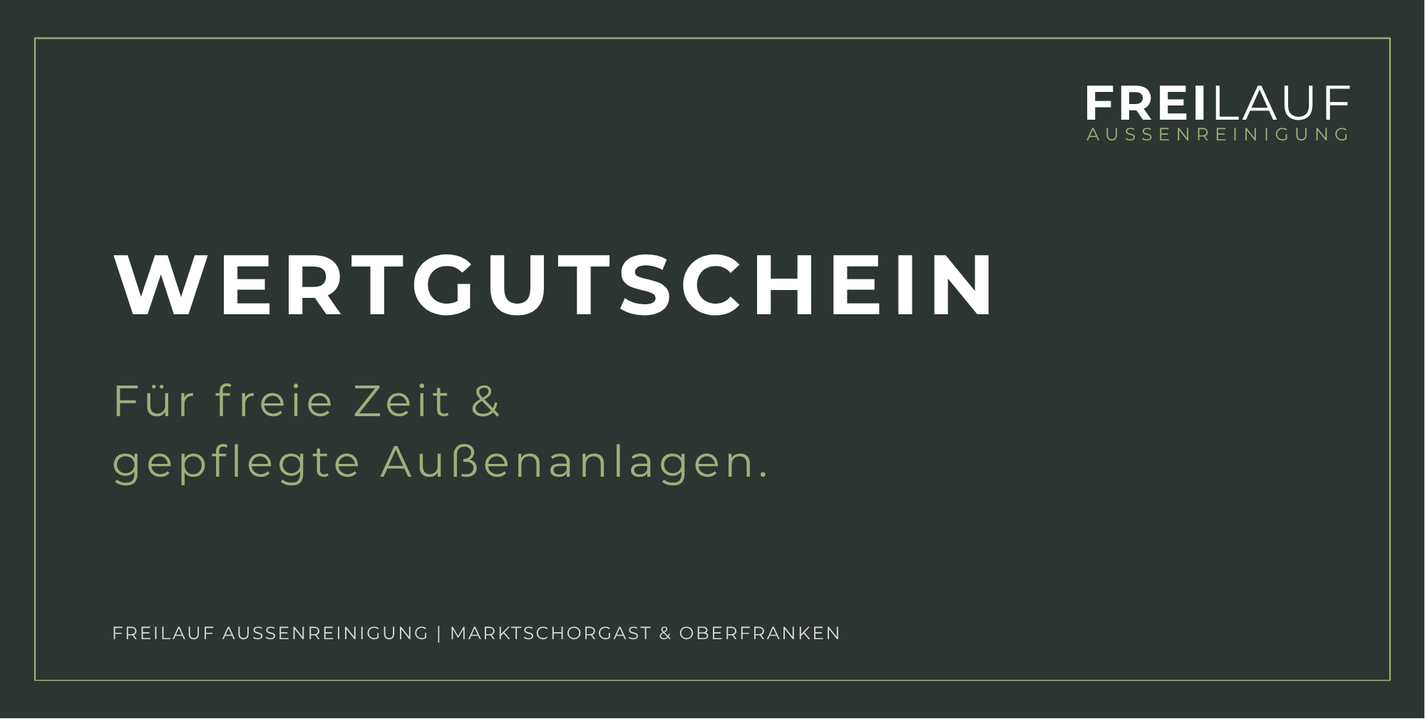 Gutschein FreiLauf Außenreinigung